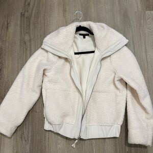 Banana Republic Women's Cream Teddy Jacket